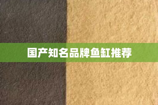 国产知名品牌鱼缸推荐