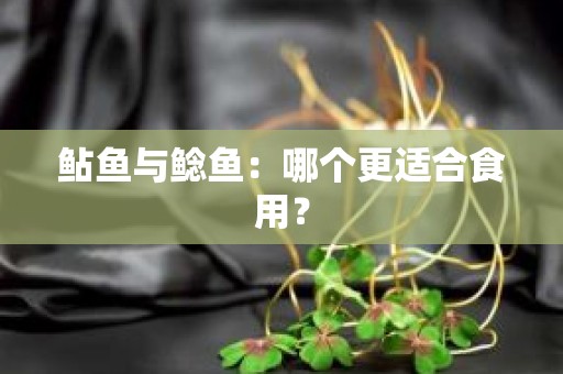 鲇鱼与鲶鱼：哪个更适合食用？
