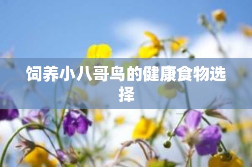 饲养小八哥鸟的健康食物选择