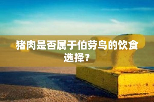 猪肉是否属于伯劳鸟的饮食选择？