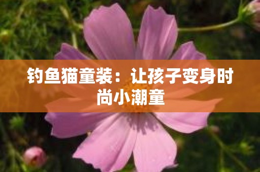 钓鱼猫童装：让孩子变身时尚小潮童