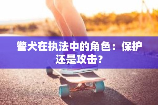 警犬在执法中的角色：保护还是攻击？