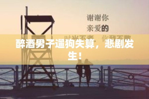 醉酒男子遛狗失算，悲剧发生！