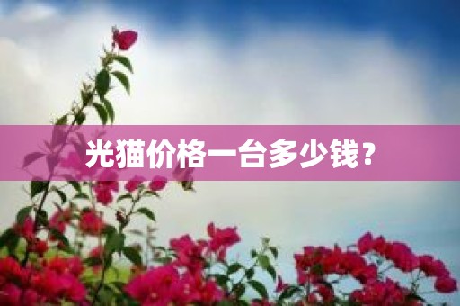 光猫价格一台多少钱？