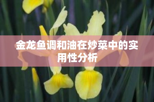金龙鱼调和油在炒菜中的实用性分析