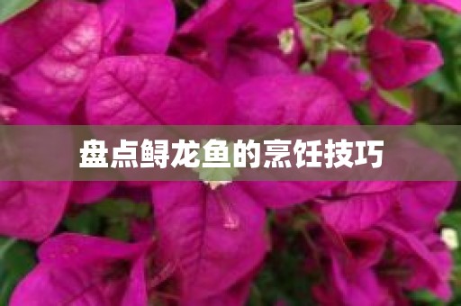 盘点鲟龙鱼的烹饪技巧