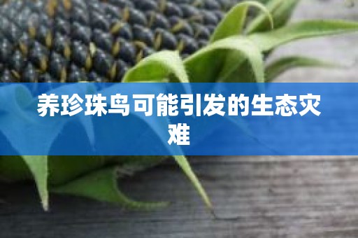 养珍珠鸟可能引发的生态灾难