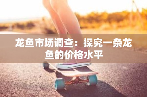 龙鱼市场调查：探究一条龙鱼的价格水平