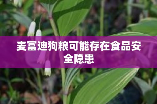 麦富迪狗粮可能存在食品安全隐患