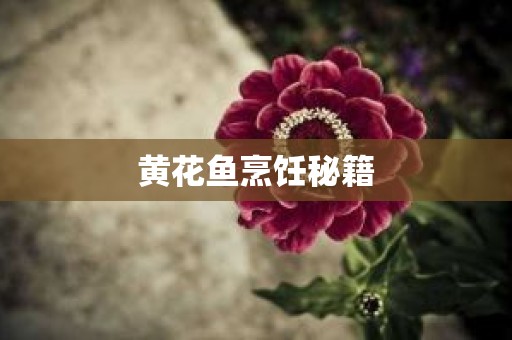 黄花鱼烹饪秘籍