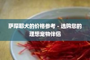 萨摩耶犬的价格参考 - 选购您的理想宠物伴侣