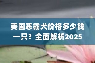 美国恶霸犬价格多少钱一只？全面解析2025年市场行情