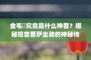 金毛犼究竟是什么神兽？揭秘观音菩萨坐骑的神秘传说