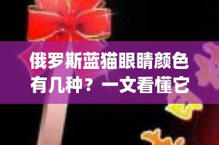 俄罗斯蓝猫眼睛颜色有几种？一文看懂它的“翡翠绿”秘密！